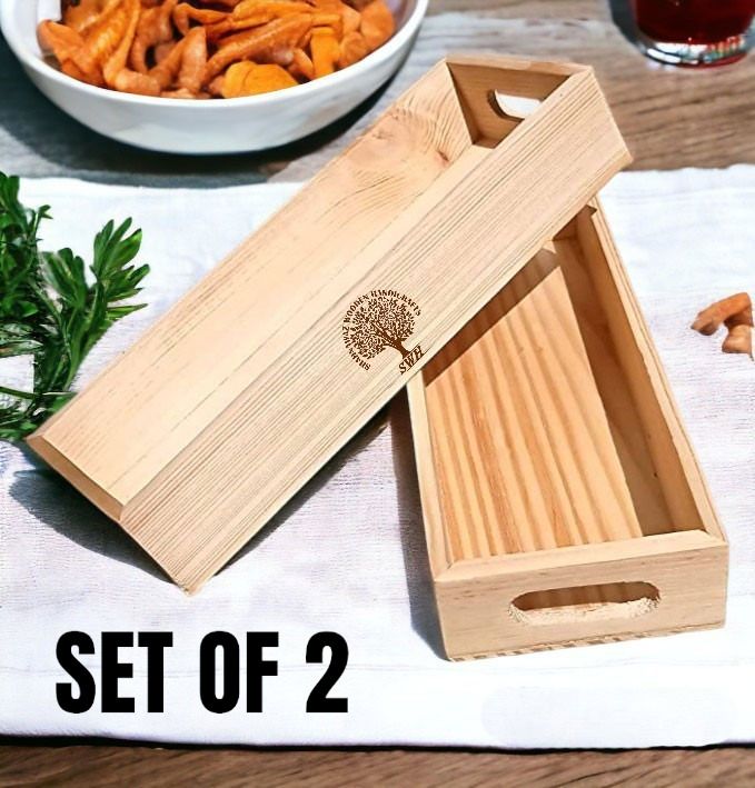 woodenology Tray 2 Tray Serving Set-picture-26