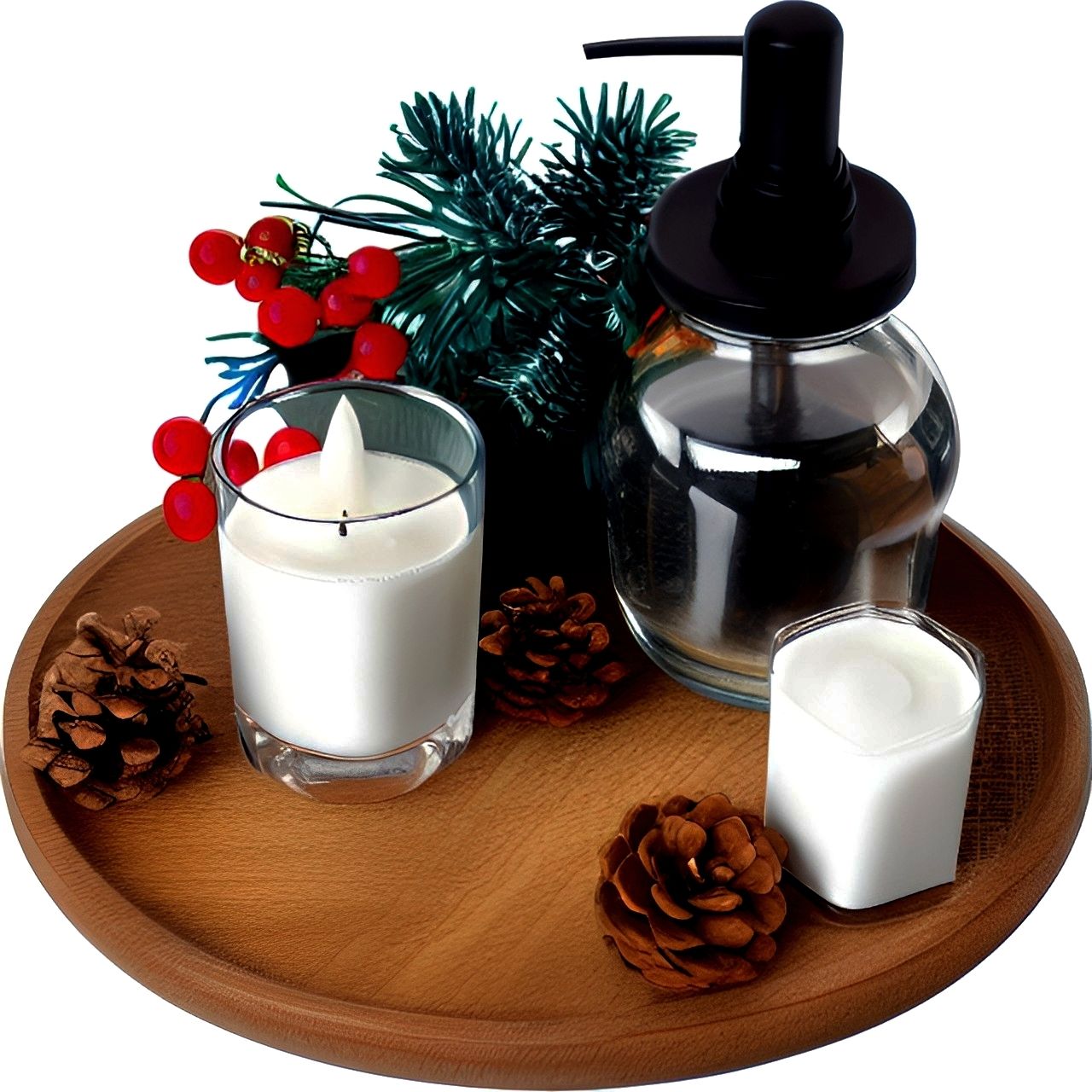 Wooden Serving & Multipurpose Tray for Home Decoration (11 inches) Tray-image-5