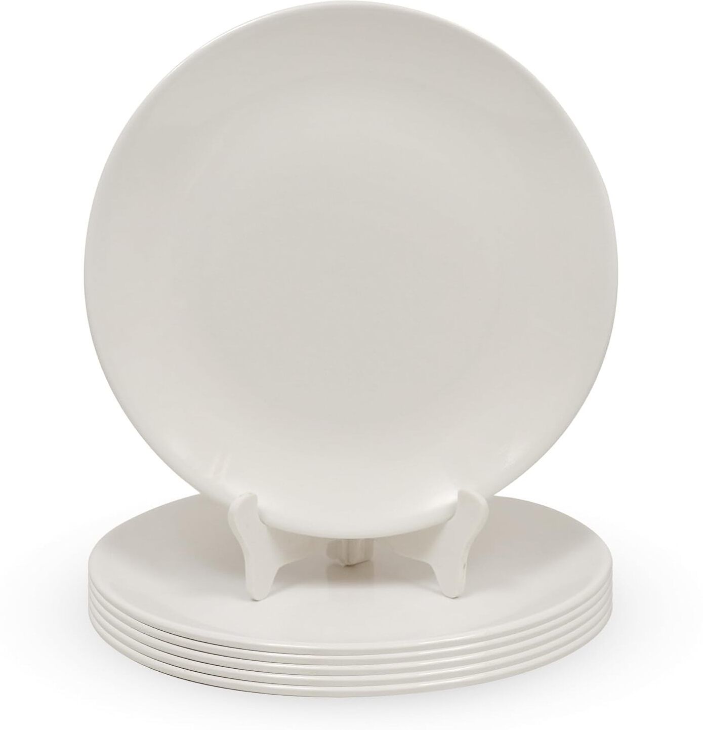 10.5 Inch Melamine Dinner Full Serving Plate Set of 6 Dishwasher Safe Dinner Plate-image-38
