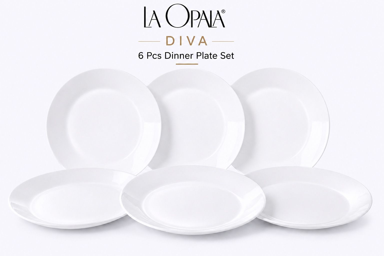 laopala Classique Premium Opalware Dinner Plate Set | Modern Minimalist Style Dinner Plate-picture-29