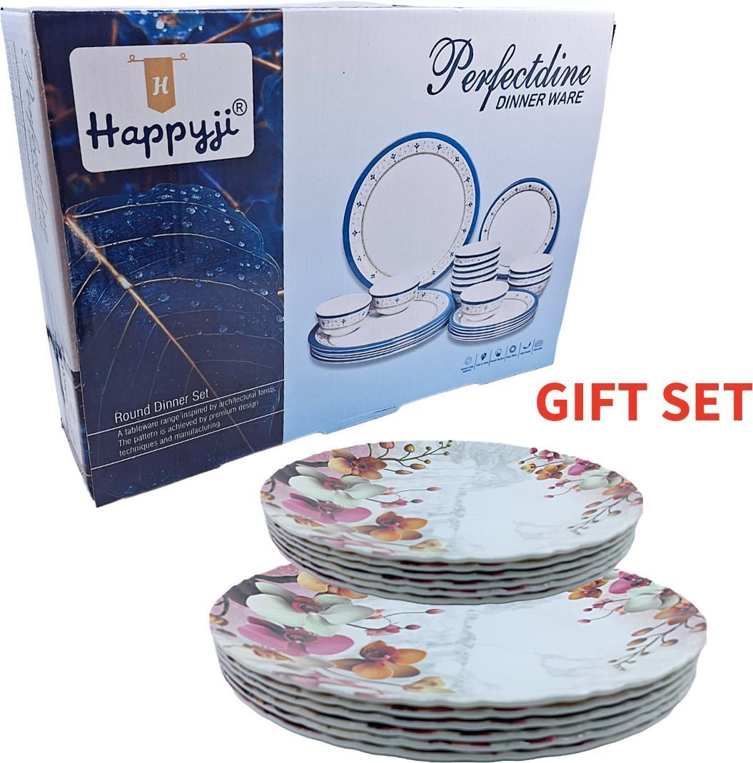 perffectdine Melamine 11" dinner plate With 8" Snacks Plate Set of 12 pc MD280_New Dinner Plate-picture-30