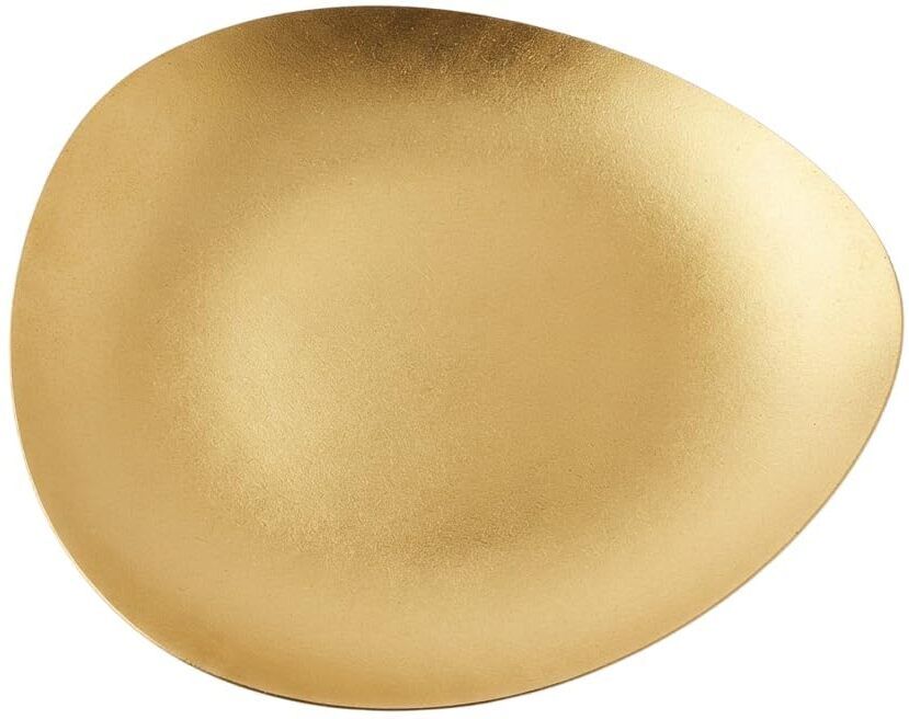 pratyadh Gold Oval Decorative Plate for Home Decor Dinner Plate-picture-15