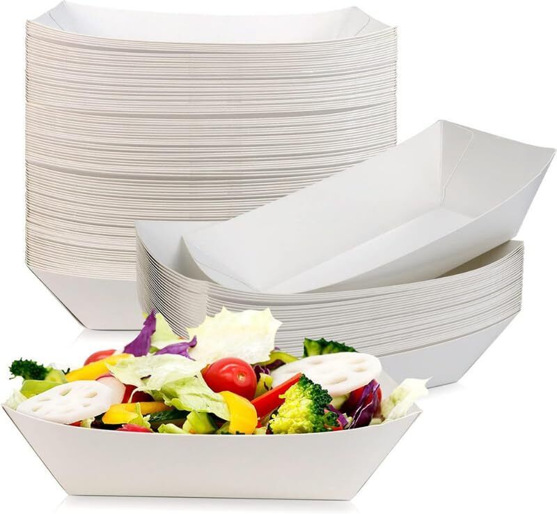 shop & shoppee paperboattray-Small-100pcs white Tray Serving Set-picture-31