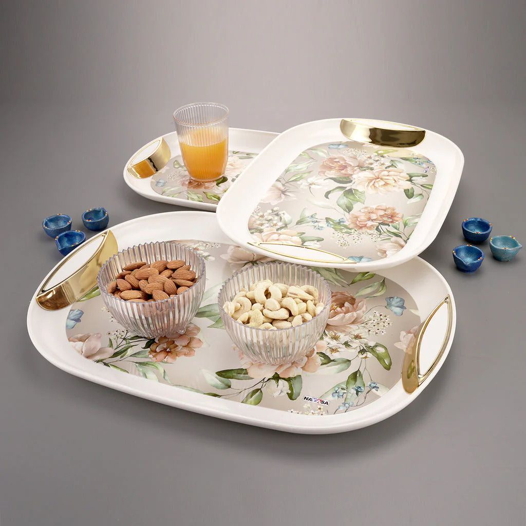 nayasa Inspiration Serving Tray Set for Home, Dining, Restaurant & Office Tray-picture-18