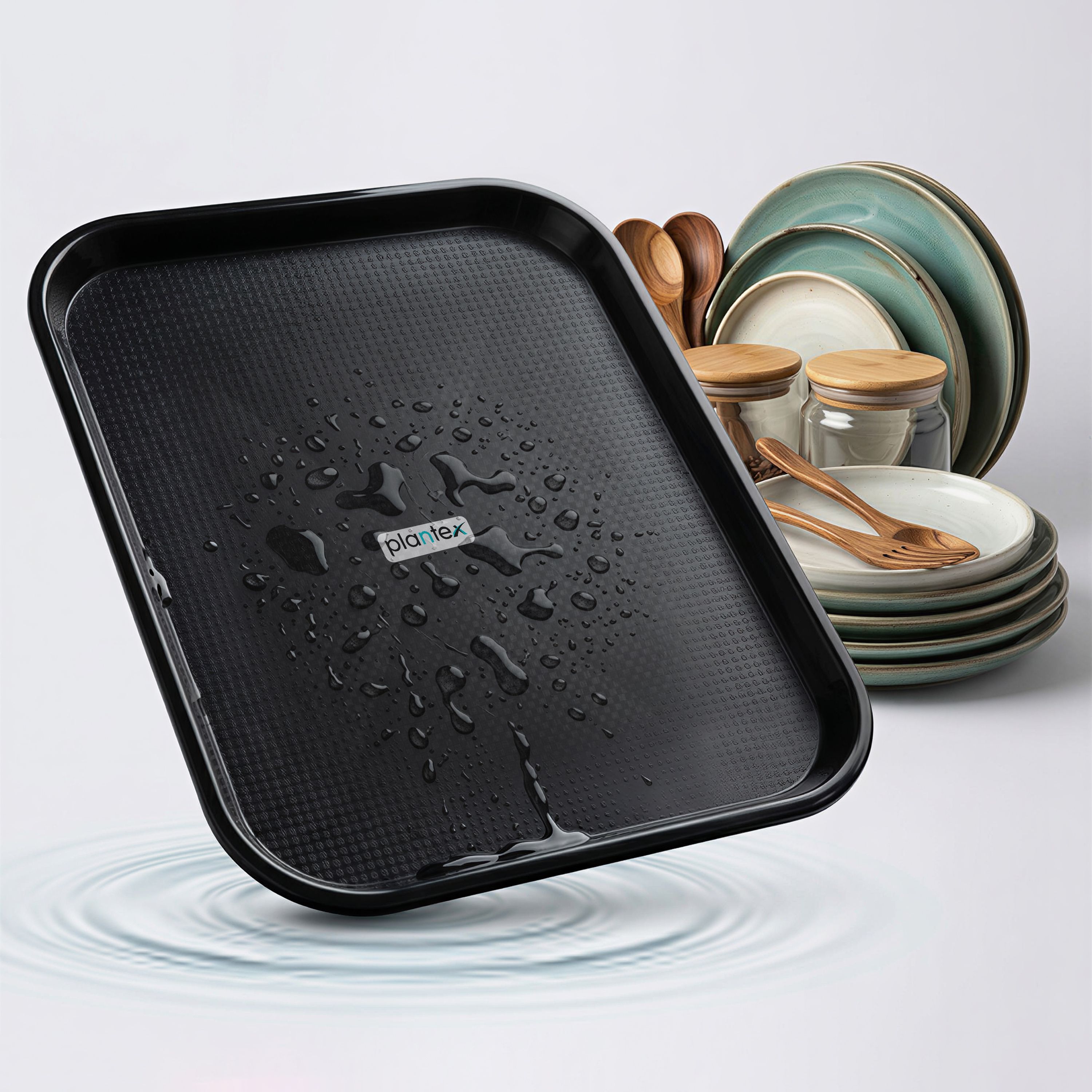 Dish Drainer Tray Only/Water Drain Tray for Kitchen Basket/Plastic Drip Tray Tray-image-3