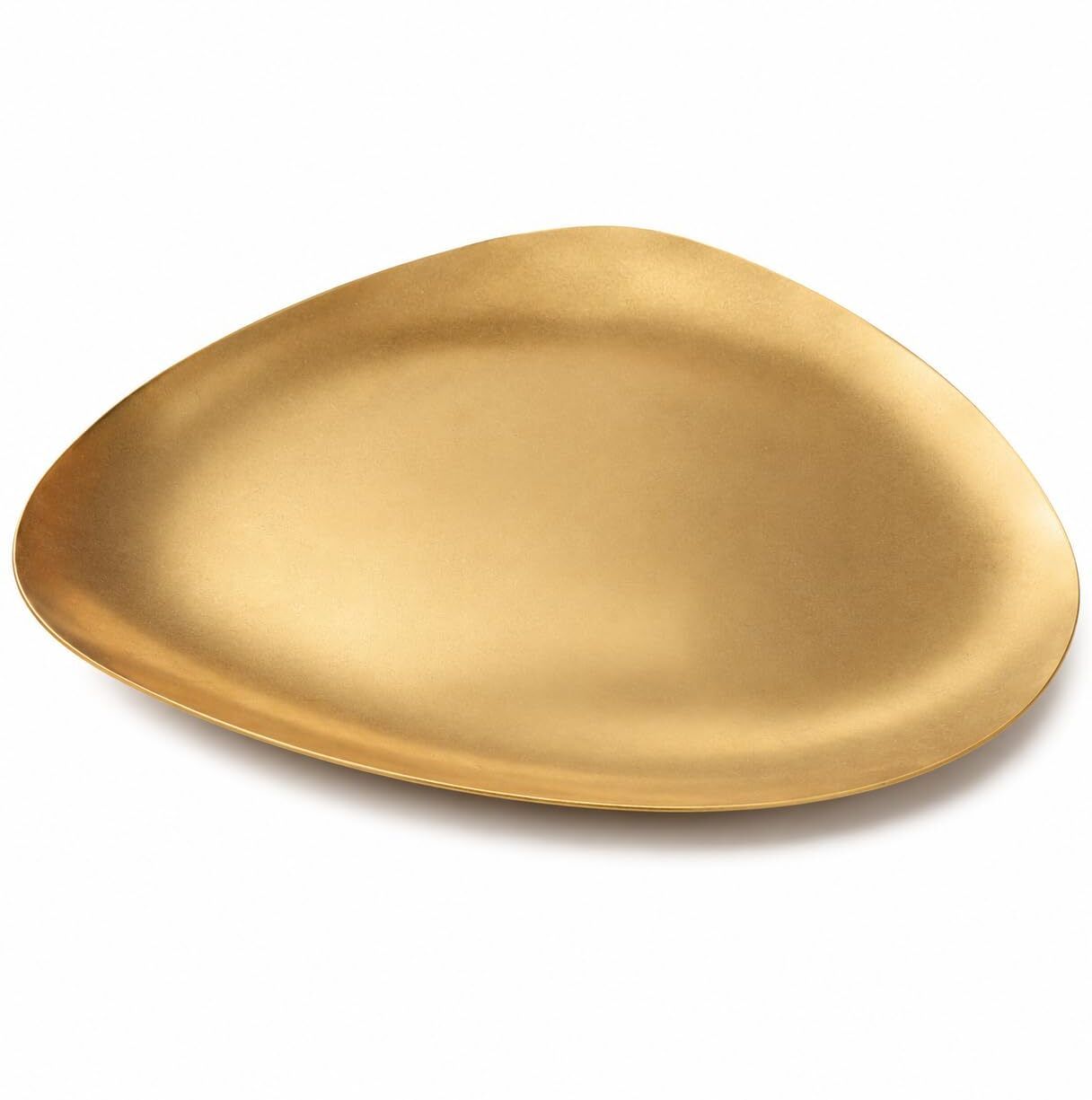 lexara sales Elegant Golden Oval Serving Tray for Snacks, Fruits, Desserts & Home Décor Tray-picture-40