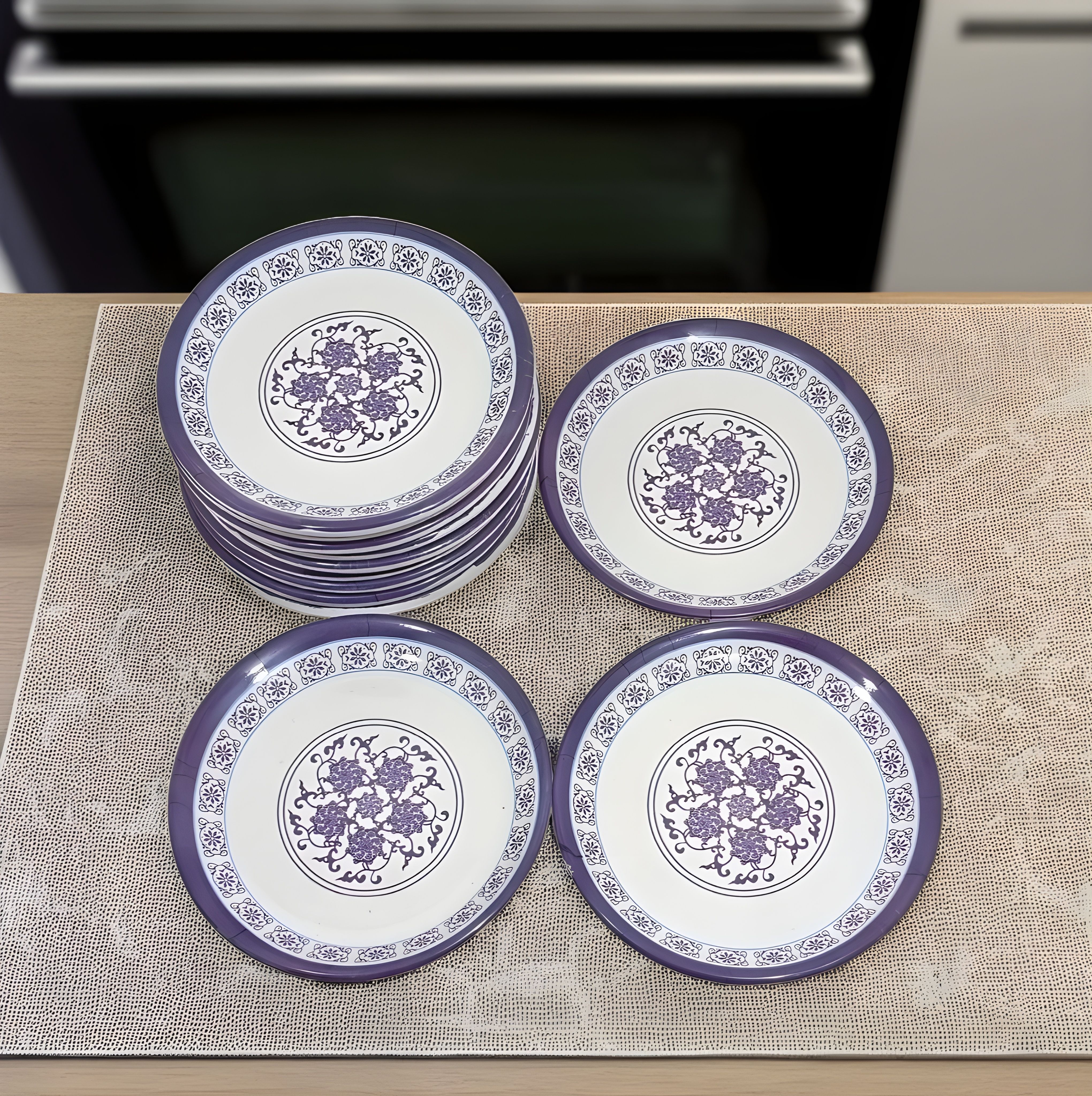 Melamine Small Serving Plate Set Perfect for Serving Lunch, Snacks and more! Quarter Plate-image-42