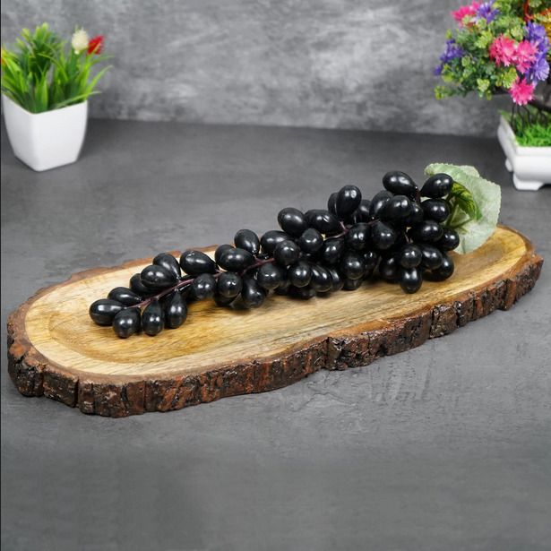sifu collection Pakka Wood Handmade & Handcrafted Wooden Serving Tray|Wooden Tray Papaya DesigG Tray-picture-17