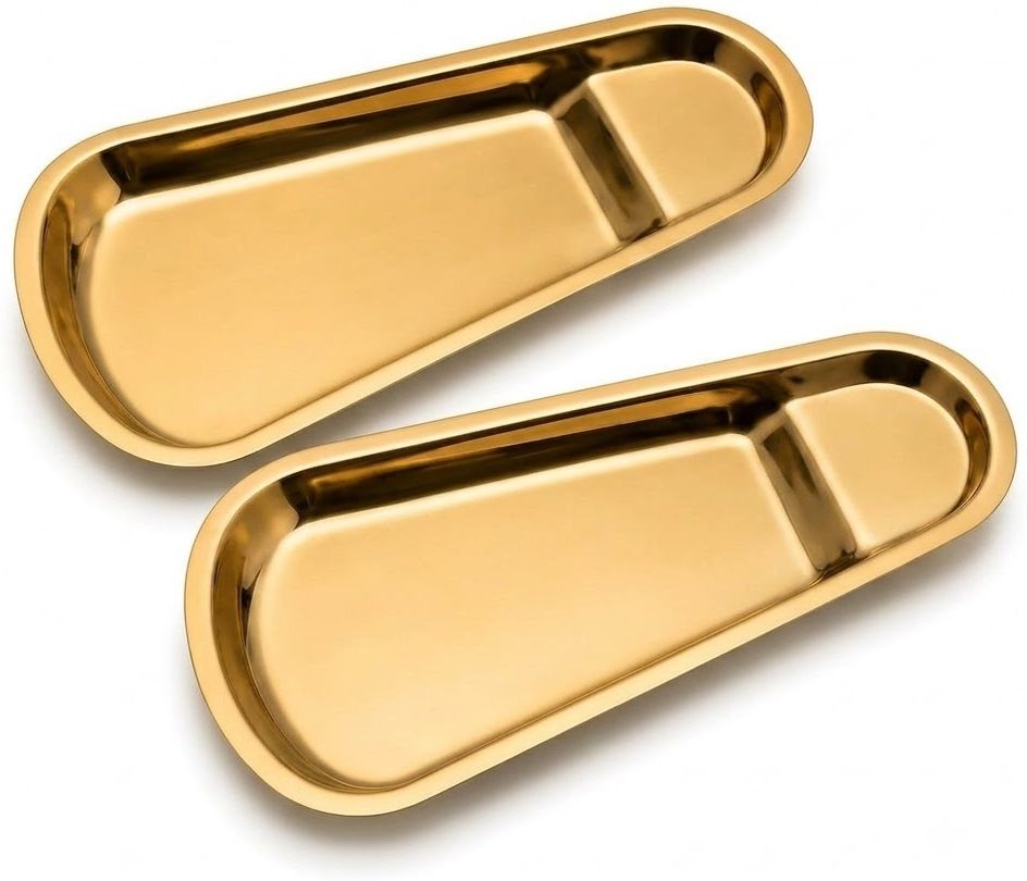 2 Pcs Gold Stainless Steel Spoon Rest and Utensil Holder for , Ladle & Spoon Tray-image-28