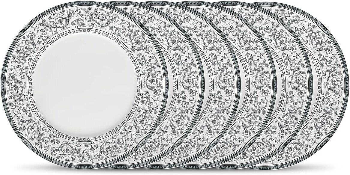 treadcard Plate Set of 6 Persian Grey Dinner Plate-picture-23