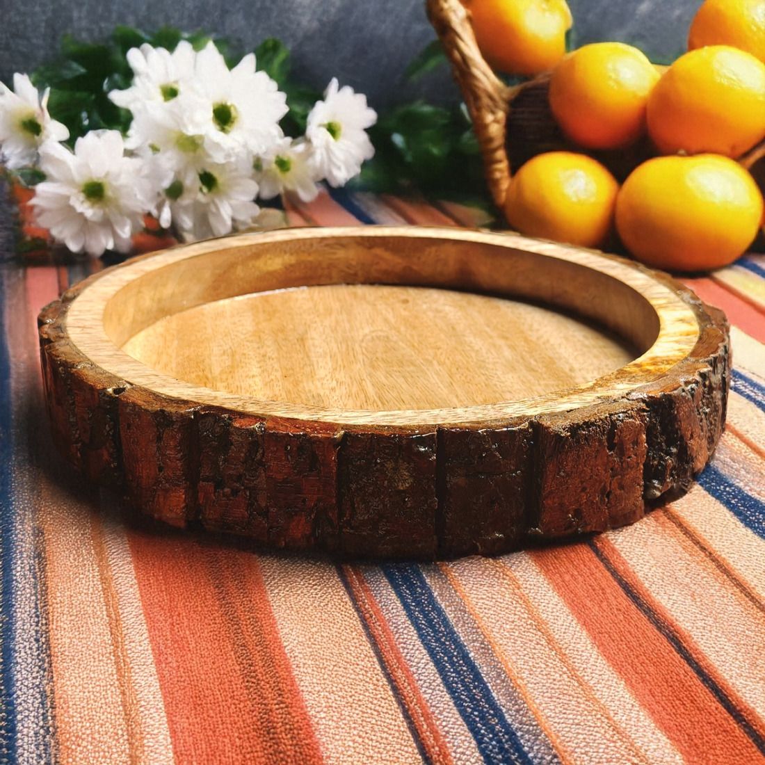 Handmade Premium Mango Wood Serving Tray Excellent Polish & Superior Finish Tray-image-7