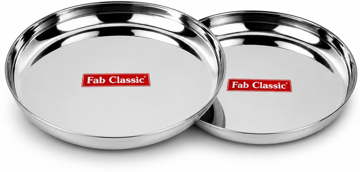 fabclassic stainless steel round edges 18 Gauze Dinner Plate-picture-27