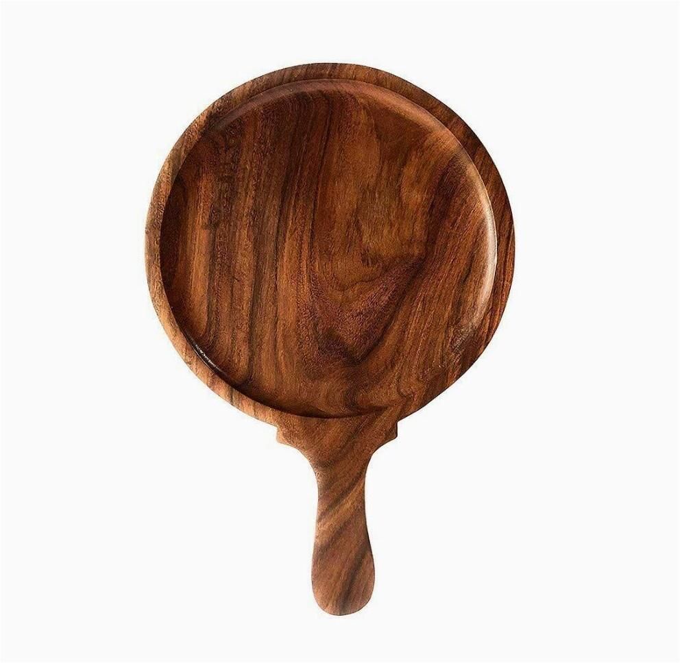 round Wooden Pizza Plate Pizza Maker