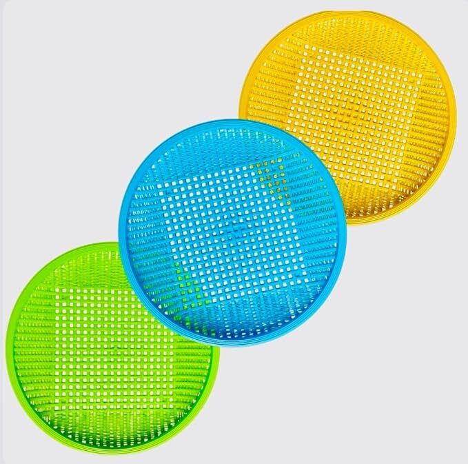 Unbreakable 100% Food Grade Plastic Roti Tray (Pack of 2) Tray