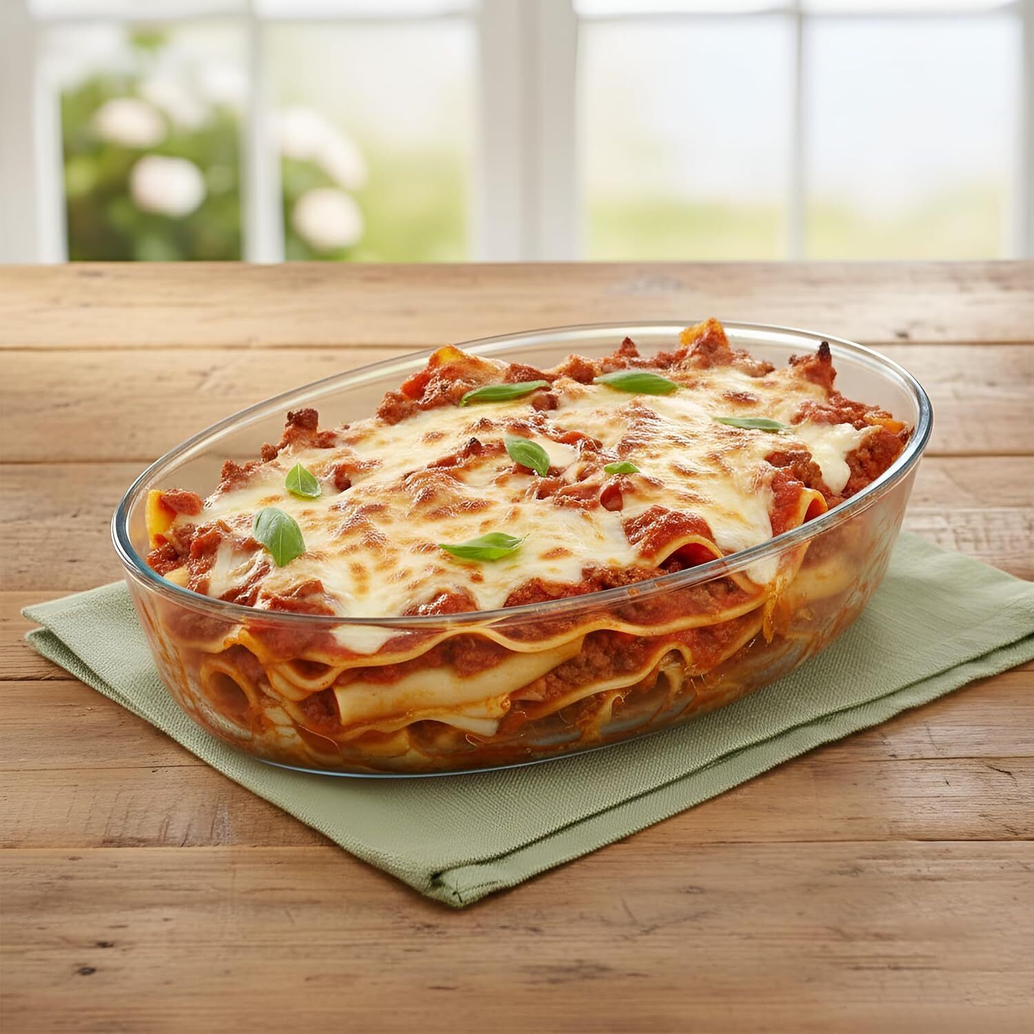 shiviq 1500ml Glass Oval Baking Dish for Oven Cooking Casserole Baking Tray Baking Dish-picture-0