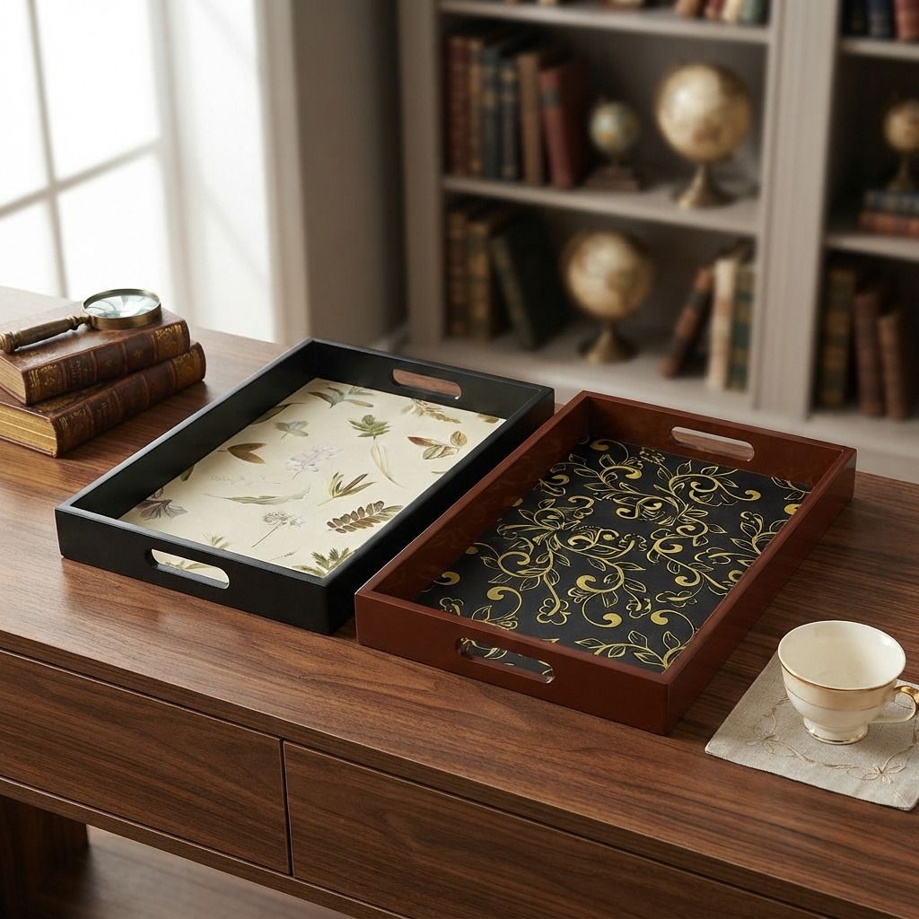 Elegent Wooden serving tray EB-2SER.TRAY09 Chip & Dip Tray-image-41