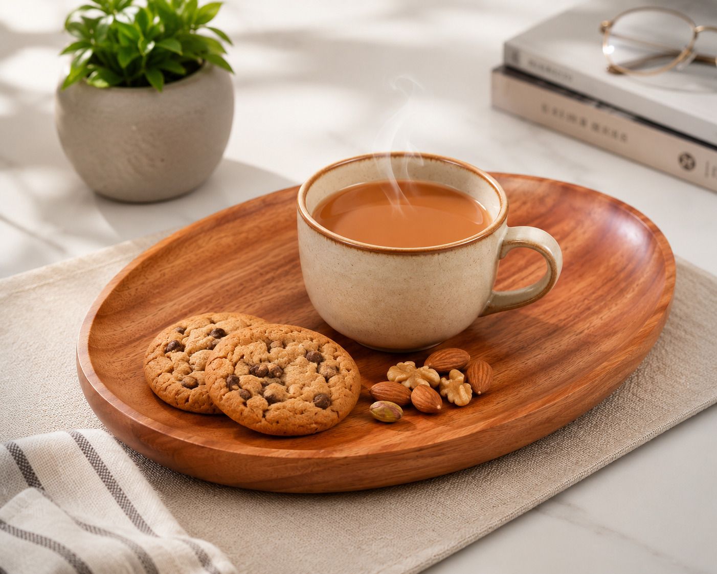 Mahogany Wooden Antique Handmade Serving Tray for Dining Table and Kitchen Tray Tray-image-23