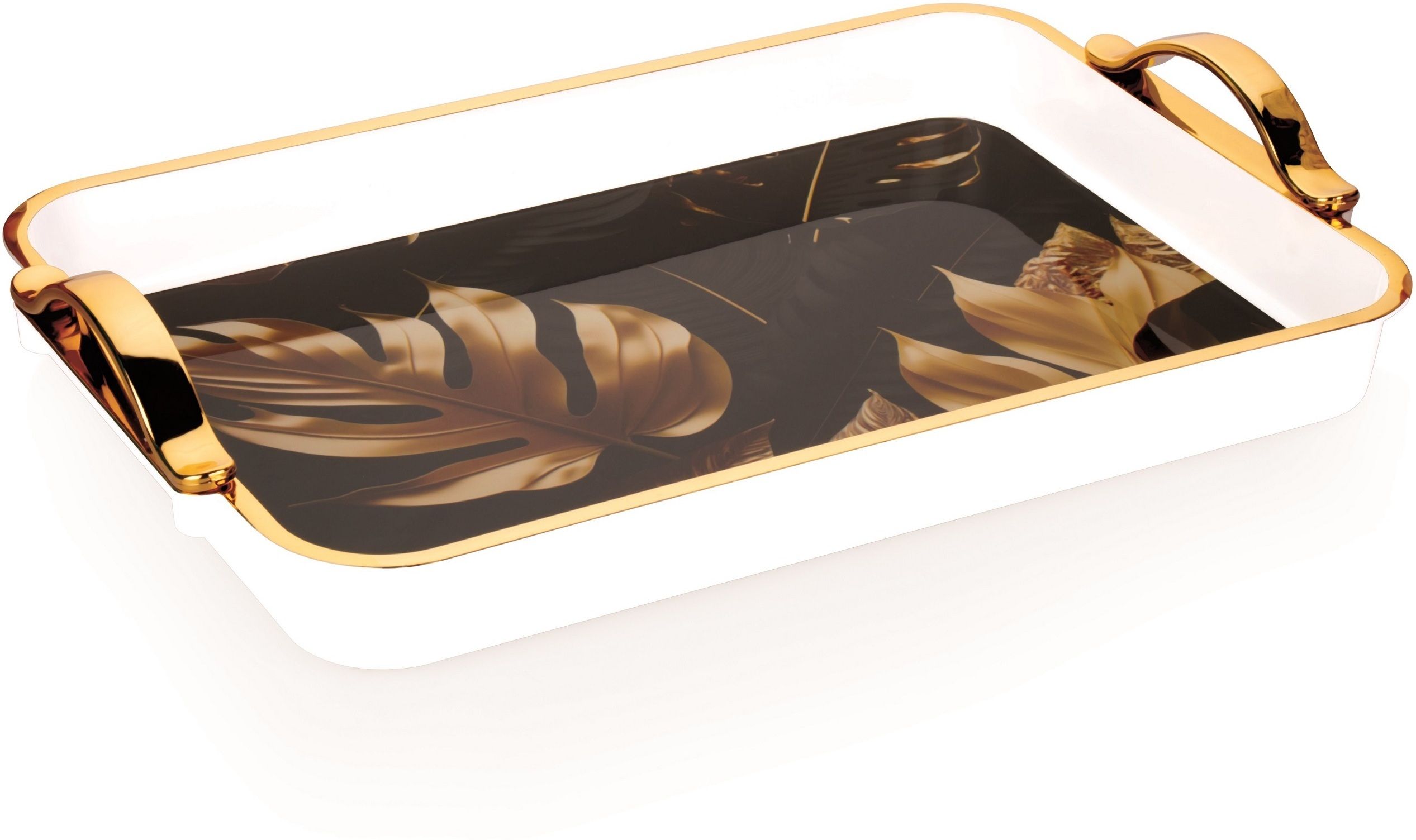 Flower Printed Serving Tray for Tea, Coffee, Snack, Kitchen & Dining Table Tray-image-28