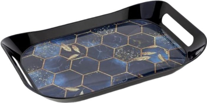 BPA Free Plastic Stackable Hexagon Serving Trays Modern Storage Tray-image-48