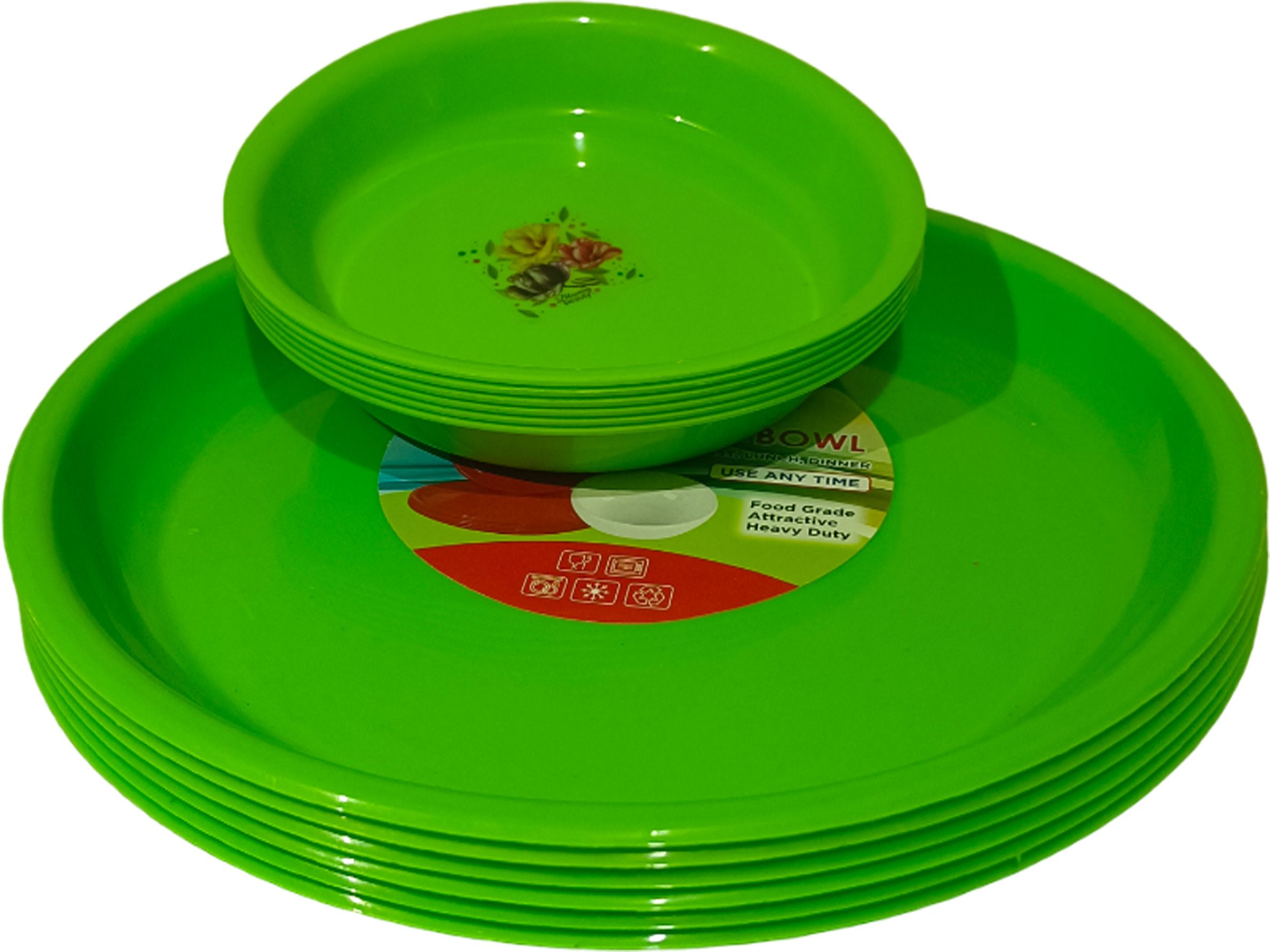 Anu *6 Dinner Plate /6 Mini Plate Dinner Salad, Snacks Round Dinner Big Plates Dinner Plate