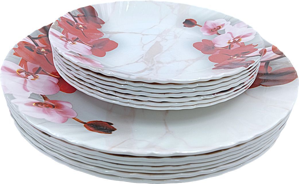 perffectdine Melamine 11 inch dinner plate with 8 inch snacks plate set pack of 12 pc_New Dinner Plate-picture-31
