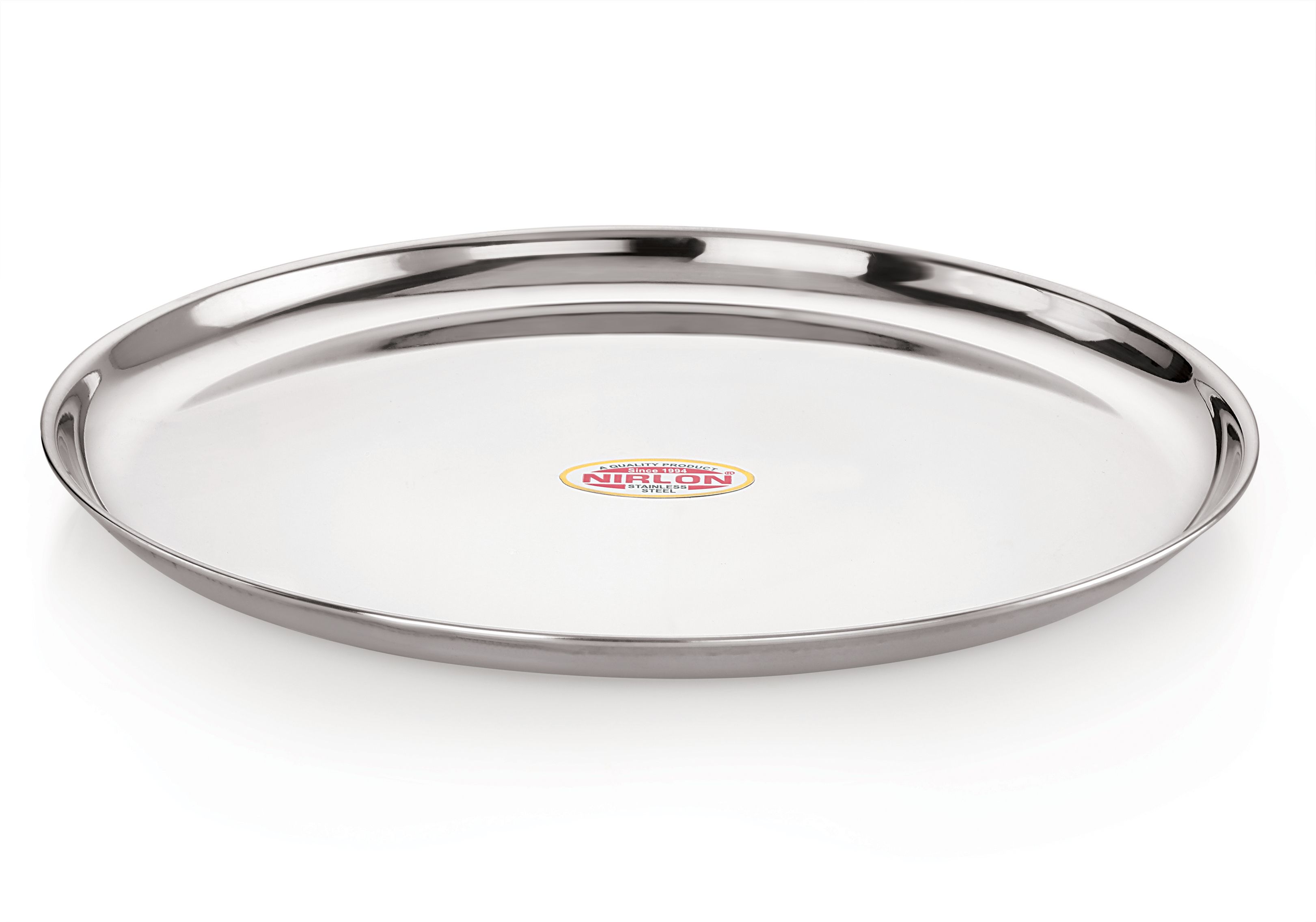 nirlon Stainless Steel Chaina Plate / Lunch Thali 1pcs Rice Plates-picture-28