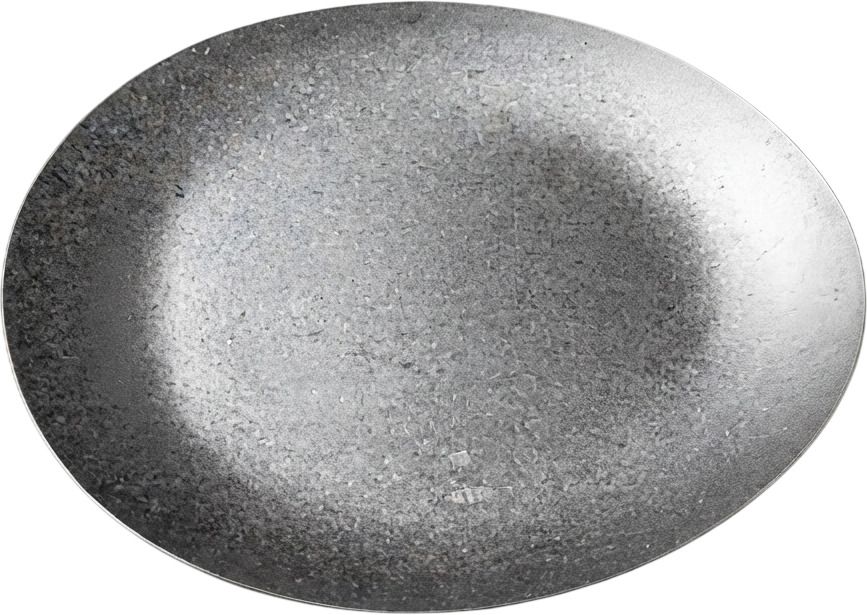 gyanadh Retro Silver Stainless Steel Serving Plate Egg Shape Platter for Dining Table Dinner Plate-picture-8