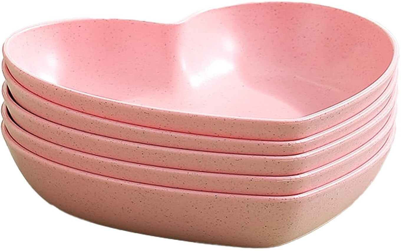 Heart Shape Dessert|Appetizer|Salad|Snack Plastic Plates-Party,Serving,Dinner Quarter Plate-image-20