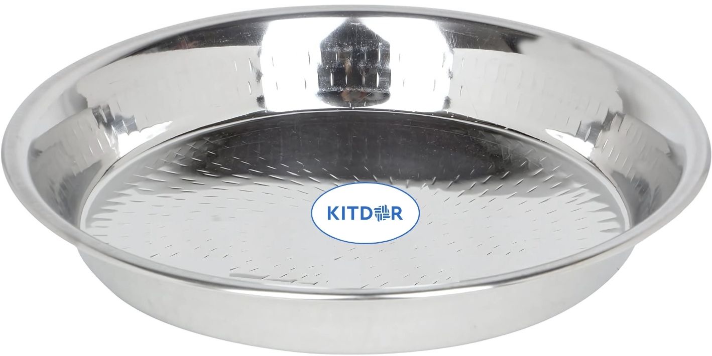 kitdor Bidding paraat stainless steel for Dough | Steel atta parat | Hammered plate Paraat-picture-17