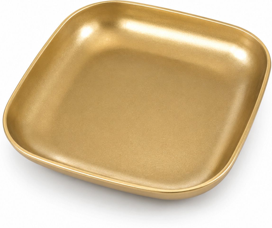 Square Food Presentation Dish Aluminum Serving Plate for Cafe & Home Use Dinner Plate-image-41