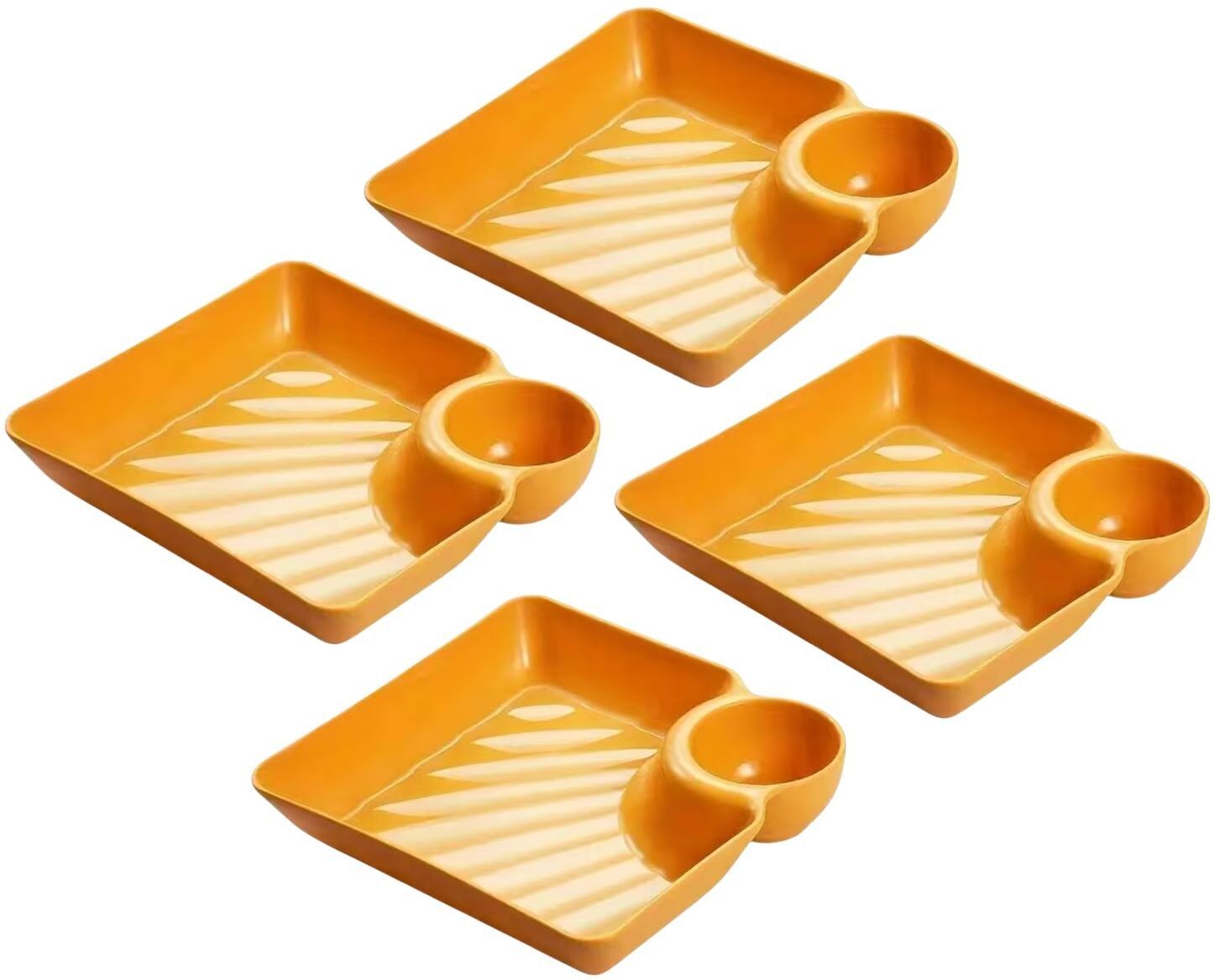 Multifunction Sauce Dish Dipping Bowl, Dip Serving Platter Snack Party Bowl Chip & Dip Tray-image-25