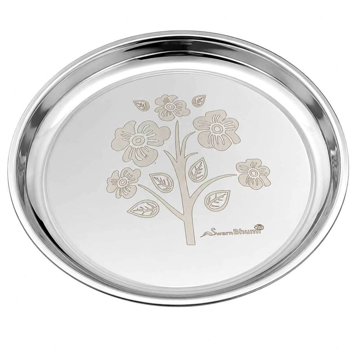 permanent laser printed Lunch Thali / Dinner Plate-image-43