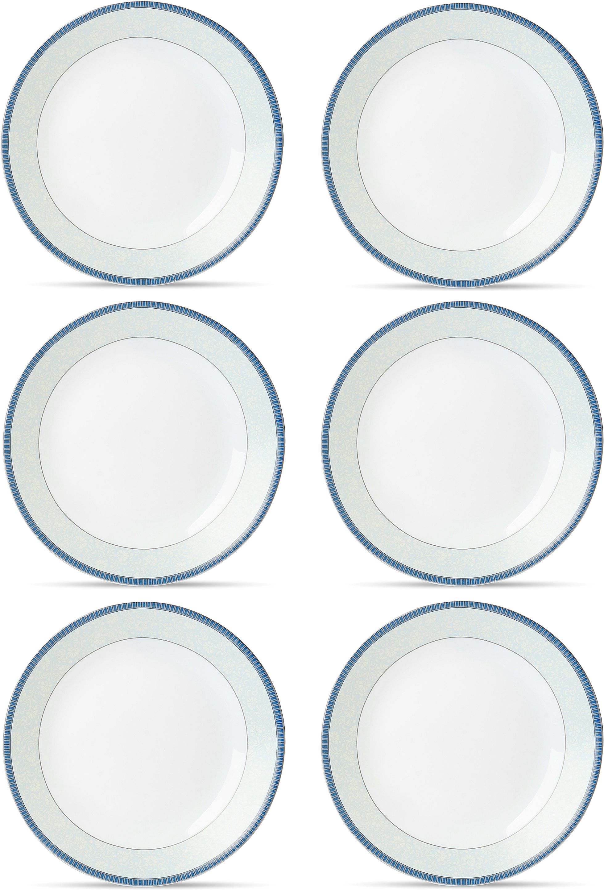 LaOpala Amaya Blue Quarter Dessert, Salad Plates,(White, 7.5 inch), OpalGlass Quarter Plate-image-49