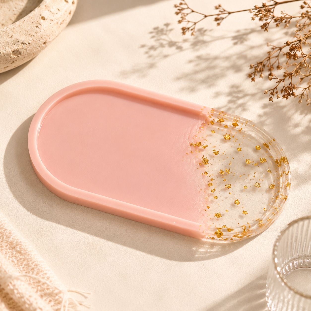 Premium Oval Jewellery Tray | Vanity Decor | Trinket Dish for Rings Accessories Tray-image-40