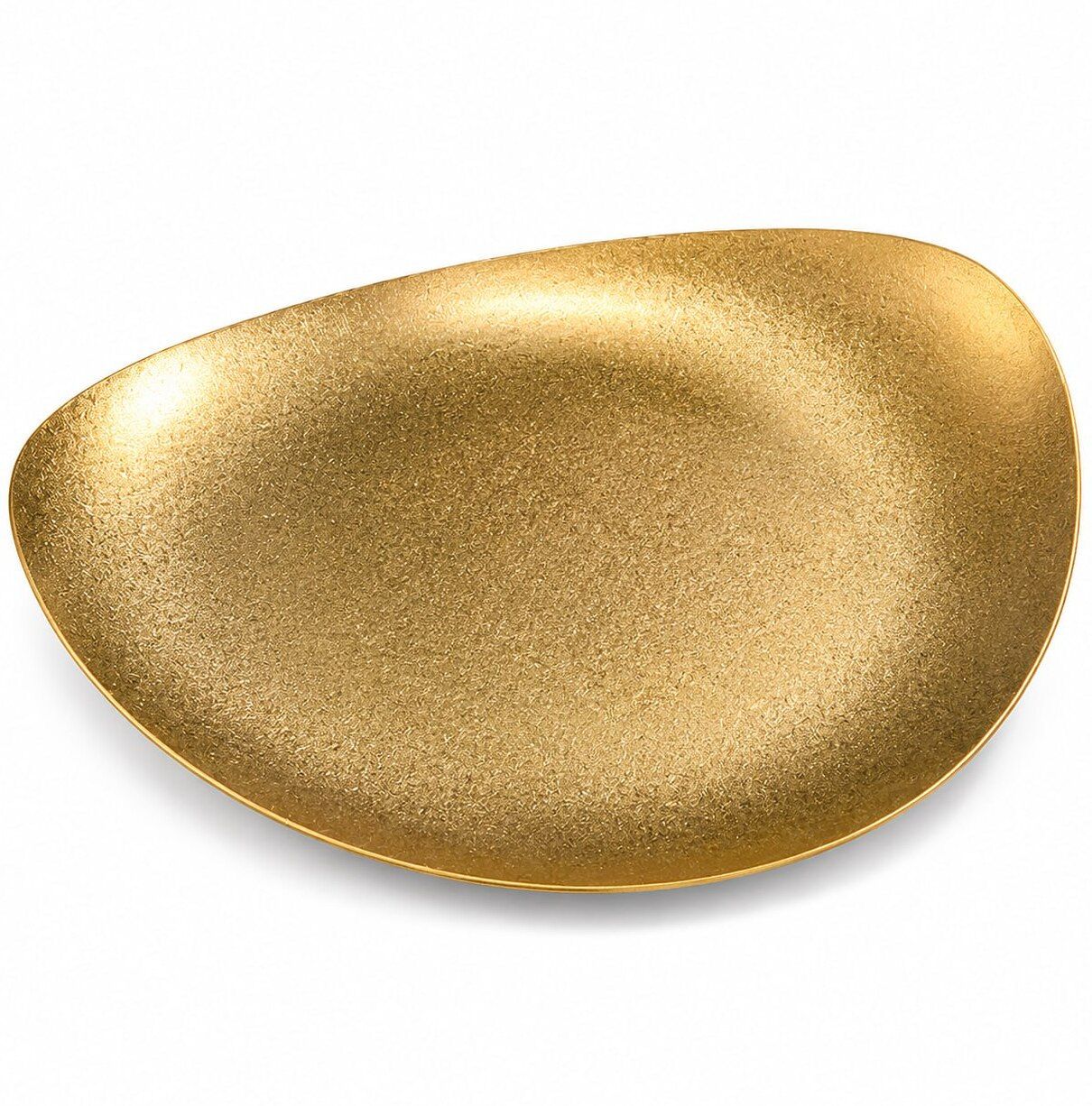 Golden Serving Tray, Luxury Designer Snack Plate,Decorative Oval Serving Platter Chutney Plate-image-25
