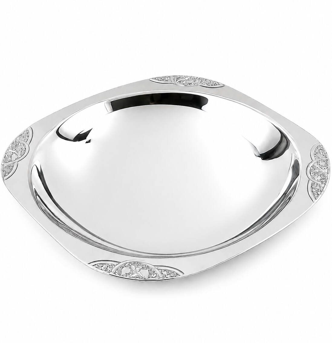 crega Serving Tray, Designer Decorative Serving Plate, Multipurpose Oval Snack Tray Dinner Plate-picture-7