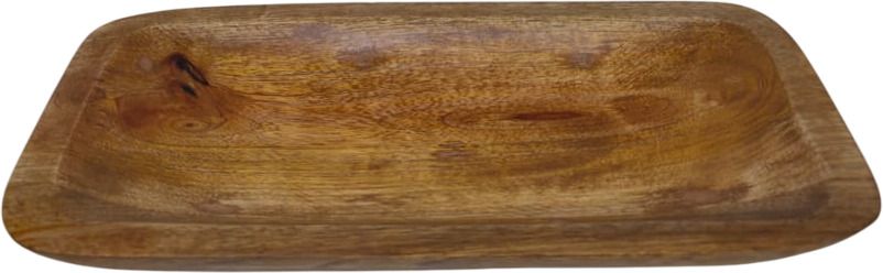 Oval shape wooden || Small tray in mango wood with natural finish Tray-image-30
