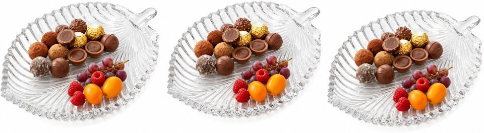 Elegant Decorative Glass Plate for Serving Dry Fruits, Snack Sweets & Chocolates Tray-image-21