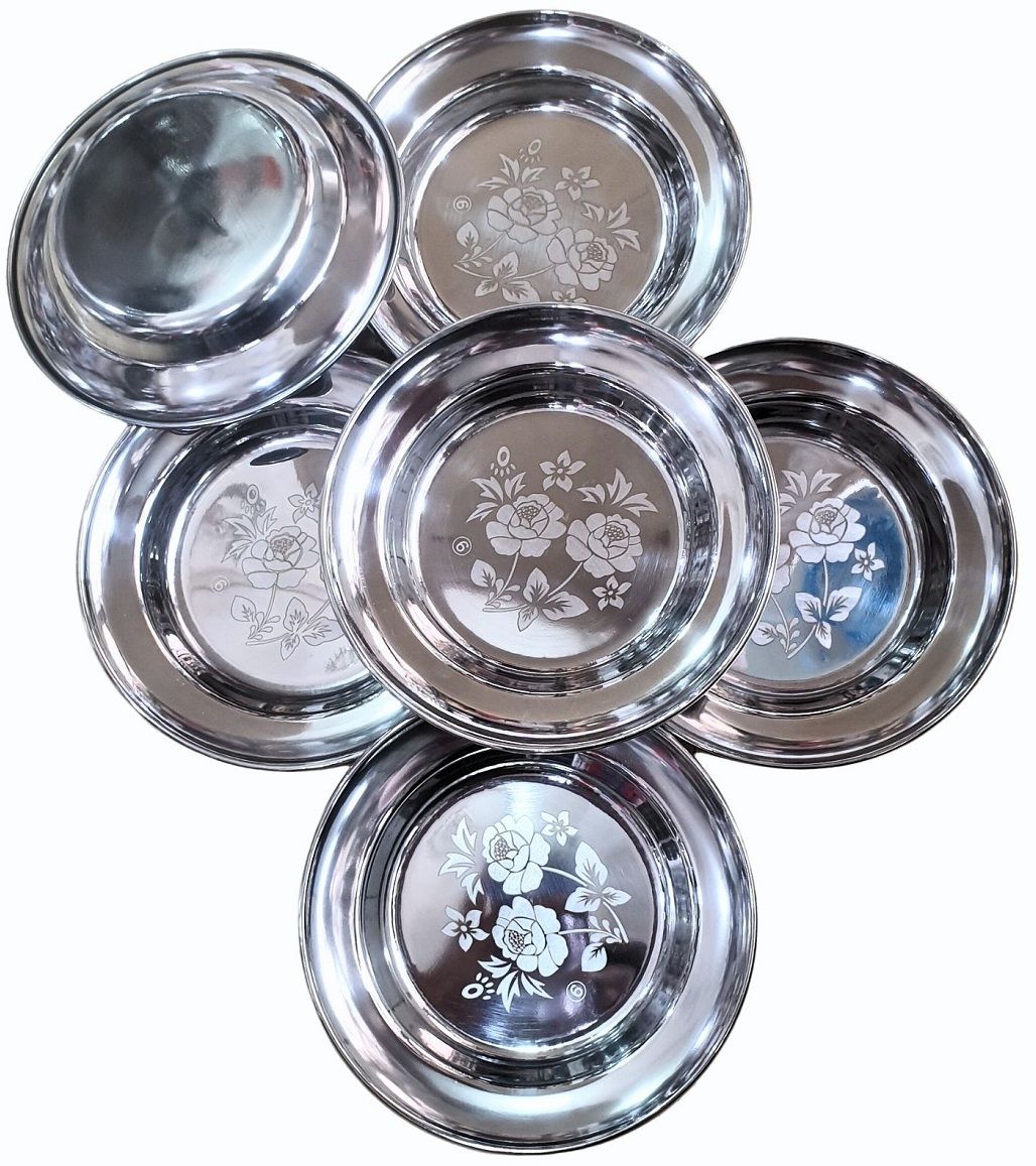 stainless steel halwa plate/small dishes Half Plate-image-31