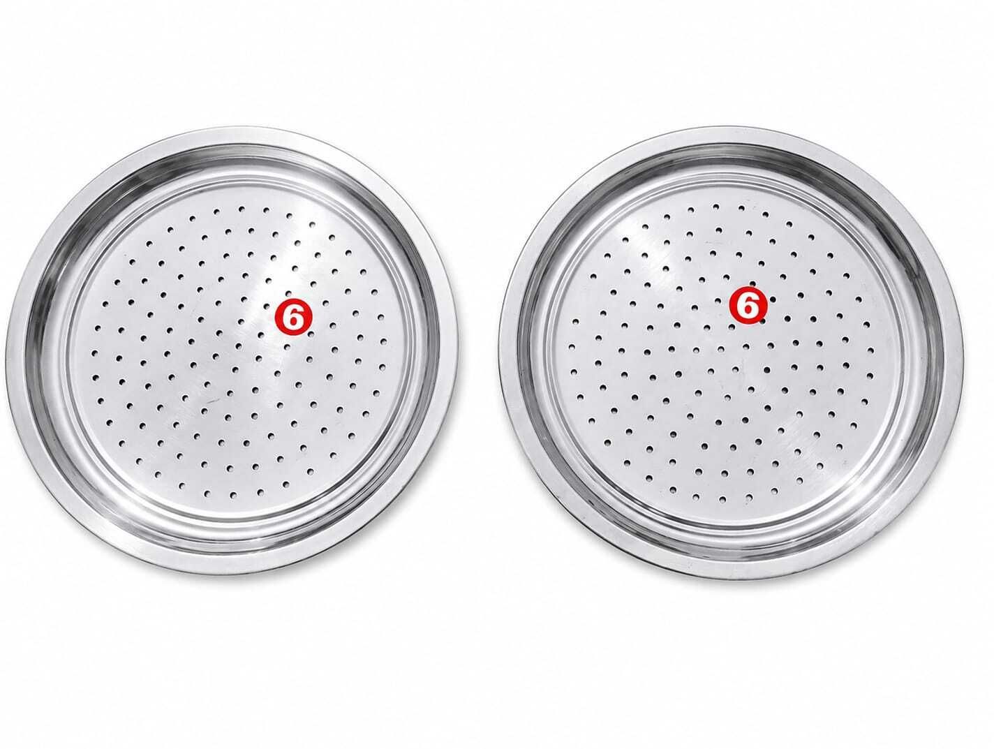 Stainless Steel Cover Lid with Hole Pack of 2 | 26.8 cm Silver Tope Pot Lids Set 26.8 inch Lid Set, Pack of 2-image-31