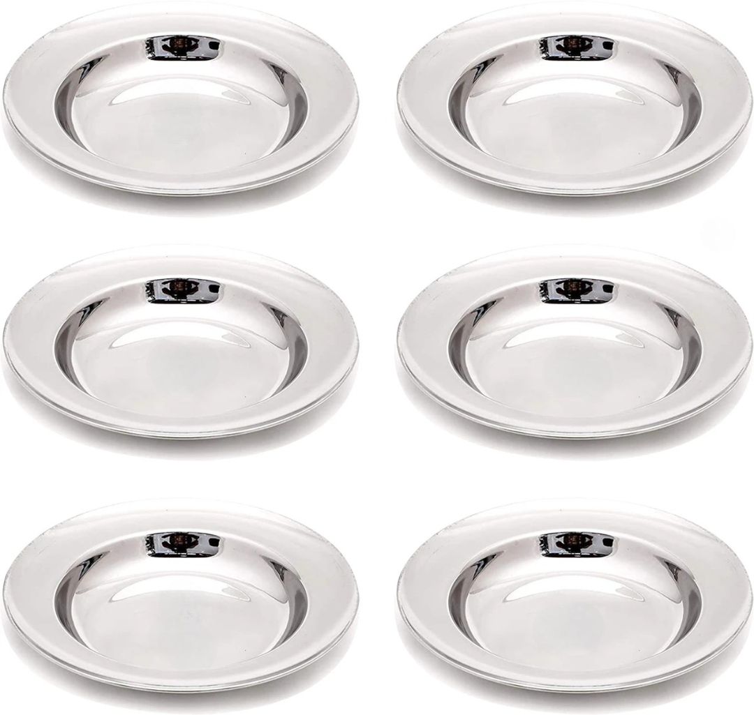 kitchencrash Steel Plates Pack Of 6 Half Plate-picture-32