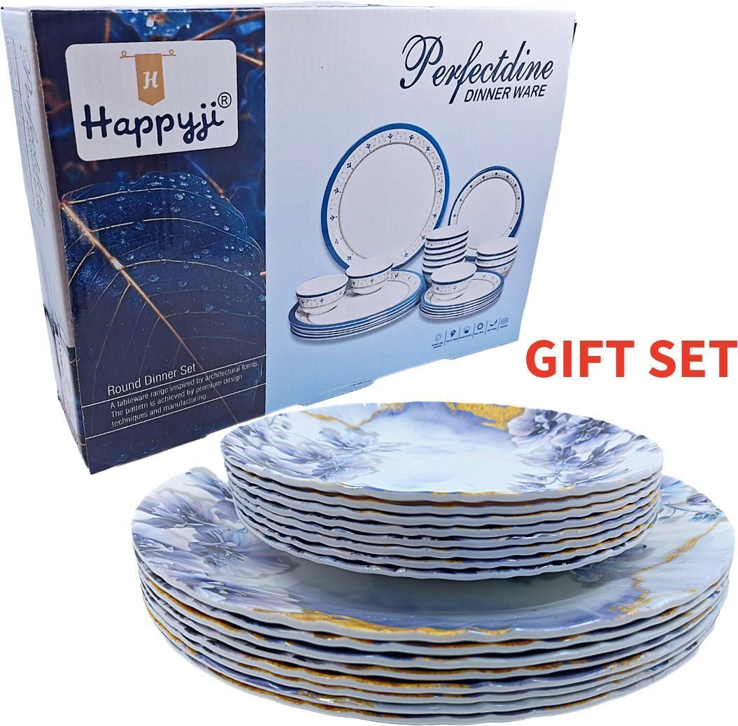 perffectdine Melamine 11" dinner plate With 8" Snacks Plate Set of 12 pc MD261_New Dinner Plate-picture-34