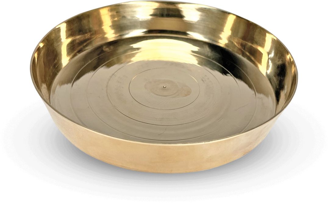 Brass plain heavy plate (Size - 14.3cm) Half Plate-image-30