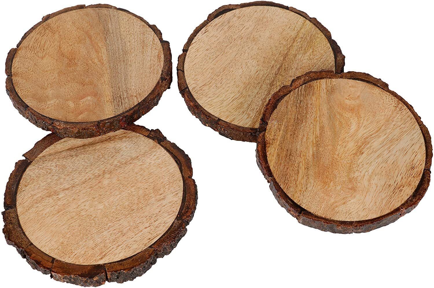 bird snapper Wooden Coasters set 4 Tray-picture-2