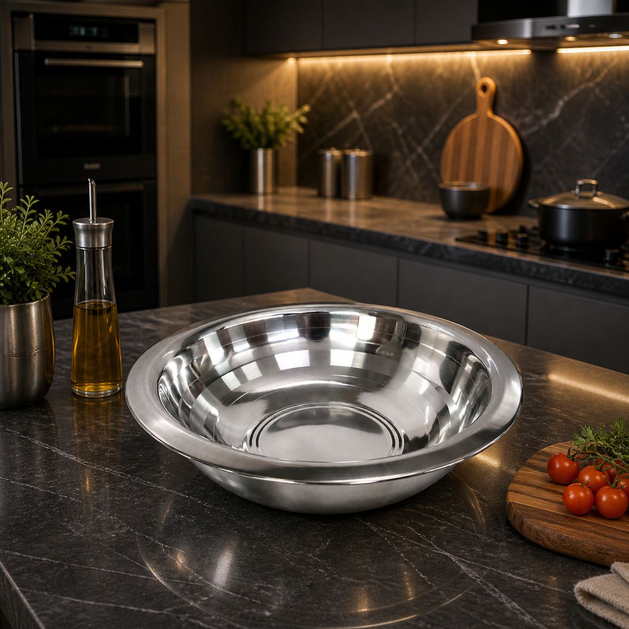 Stainless Steel Parat Bowl for Kneading, Mixing & Serving Kitchen Use Paraat-image-45