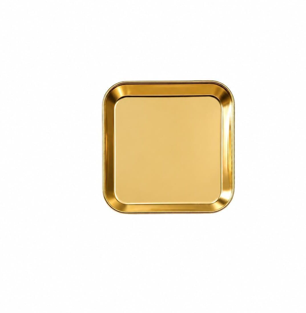 pratyadh Retro Stainless Steel Square Serving Plate Tray-picture-36