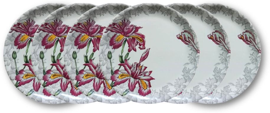 Classic(612)7 Inch Dinner/Lunch&Dining Plate Set 6 Pcs of Melamine Dinner Plate