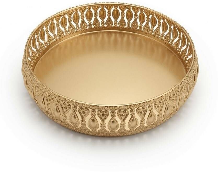 luxury golden round tray 6inch Tray-image-30