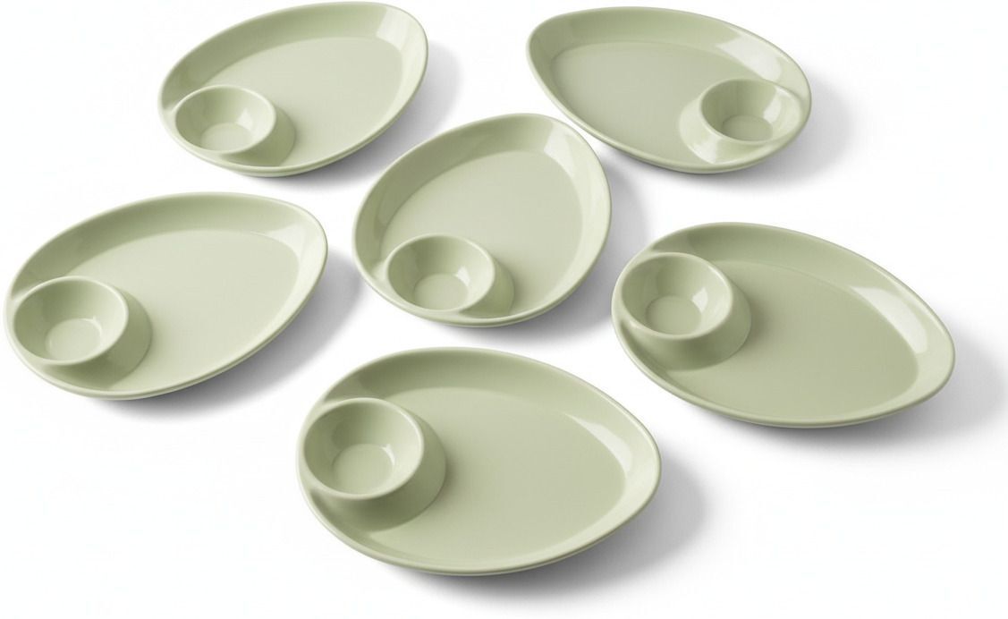 1001_Ceramic Multi Heart Large And Blue Round Spoon Rest Pack of 2 Chip & Dip Tray-image-35
