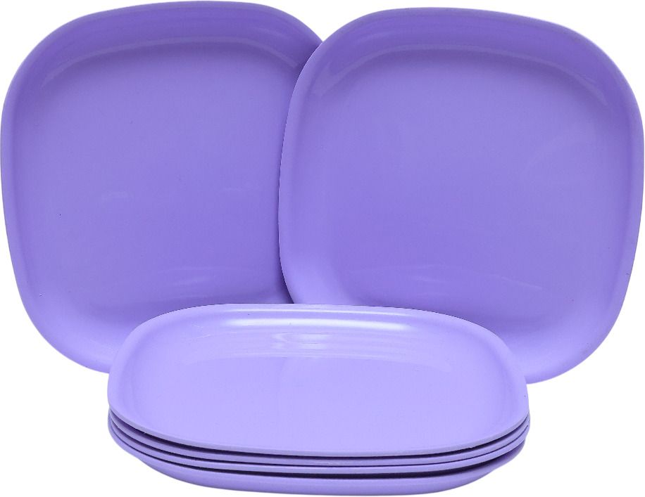Lavender Microwave Safe Square Plate 8 Inches Half Plate